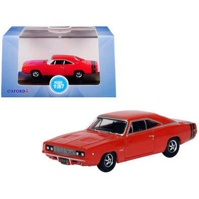 1968-dodge-charger-bright-red-1-87-ho-scale-diecast-model-car-by-oxford-diecast