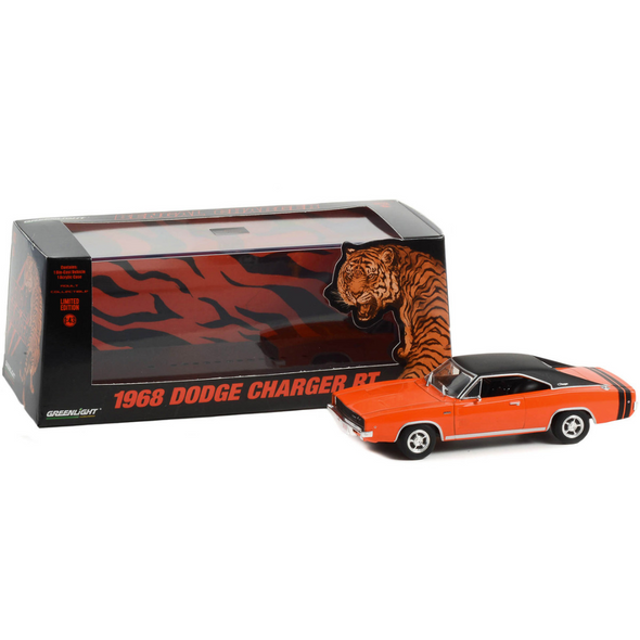 1968 Dodge Charger R/T "Bengal Charger" 1/43 Diecast Model Car by Greenlight