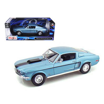 1968-ford-mustang-cj-cobra-jet-blue-1-18-diecast-model-car