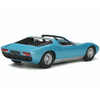 1968 Lamborghini Miura Roadster Light Blue Metallic 1/18 Model Car by GT Spirit