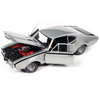 1968-oldsmobile-cutlass-hurst-peruvian-silver-metallic-mcacn-1-18-diecast-model-car-by-auto-world