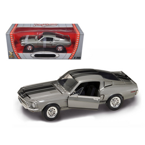 1968-shelby-gt-500kr-silver-1-18-diecast-model-car-by-road-signature