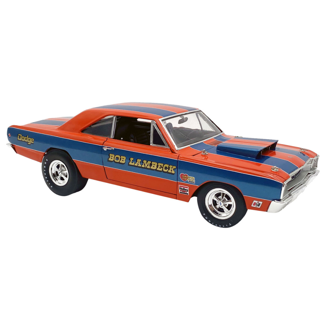 1968 Dodge Dart Super Stock "Bob Lambeck" Blue and Orange Limited Edition to 400 pieces Worldwide 1/18 Diecast Model Car
