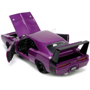 1969-dodge-charger-daytona-purple-bigtime-muscle-1-24-diecast-model-car-by-jada