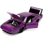 1969-dodge-charger-daytona-purple-bigtime-muscle-1-24-diecast-model-car-by-jada