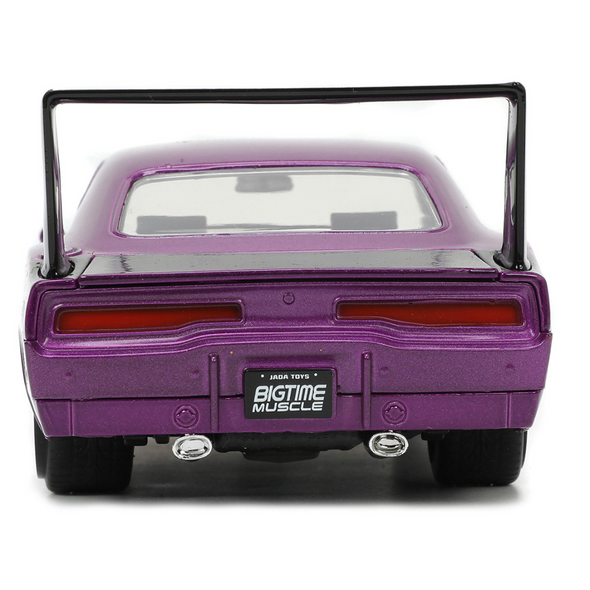 1969 Dodge Charger Daytona Purple "Bigtime Muscle" 1/24 Diecast Model Car by Jada