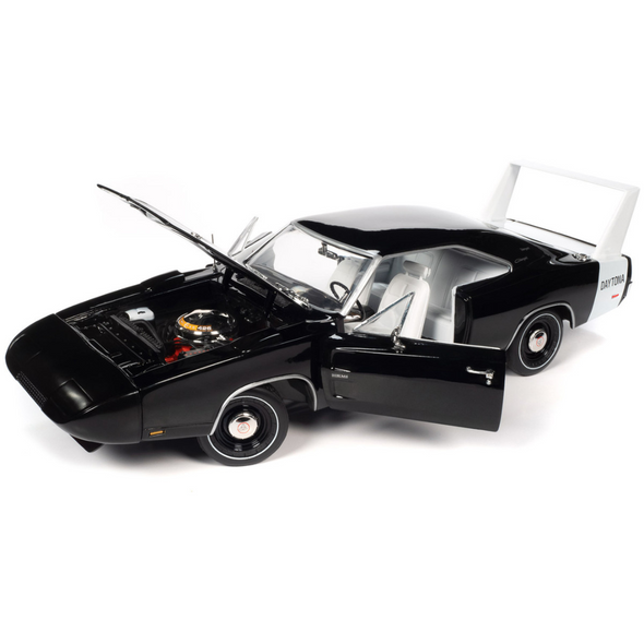 1969 Dodge Charger Daytona X9 Black "American Muscle" Series 1/18 Diecast Model Car by Auto World