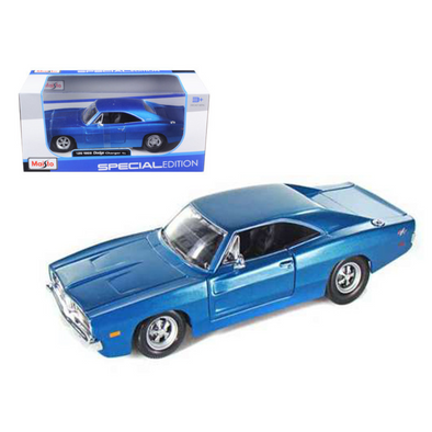 1969-dodge-charger-r-t-hemi-blue-1-25-diecast-model-car-by-maisto