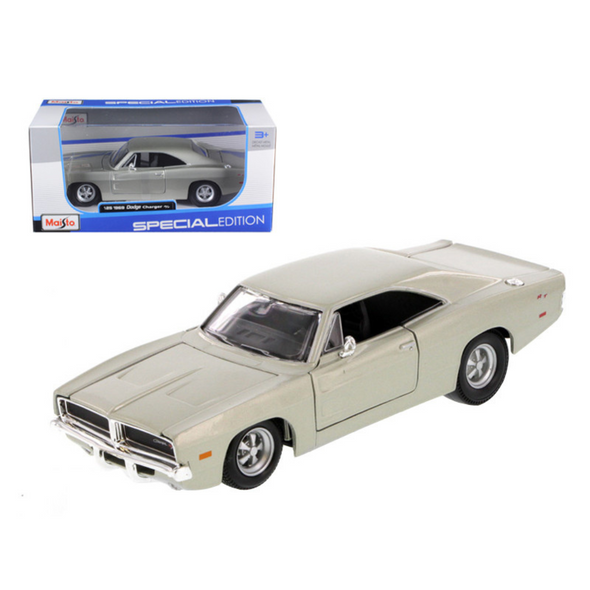 1969-dodge-charger-r-t-hemi-silver-1-25-diecast-model-car-by-maisto