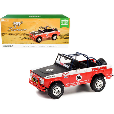 1969 Ford Baja Bronco #56 "Purolator" 1/18 Diecast Model Car by Greenlight