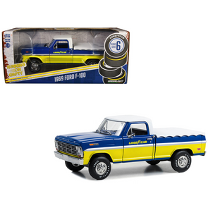 1969 Ford F-100 Pickup Truck "Goodyear Tires" 1/24 Diecast Model Car by Greenlight