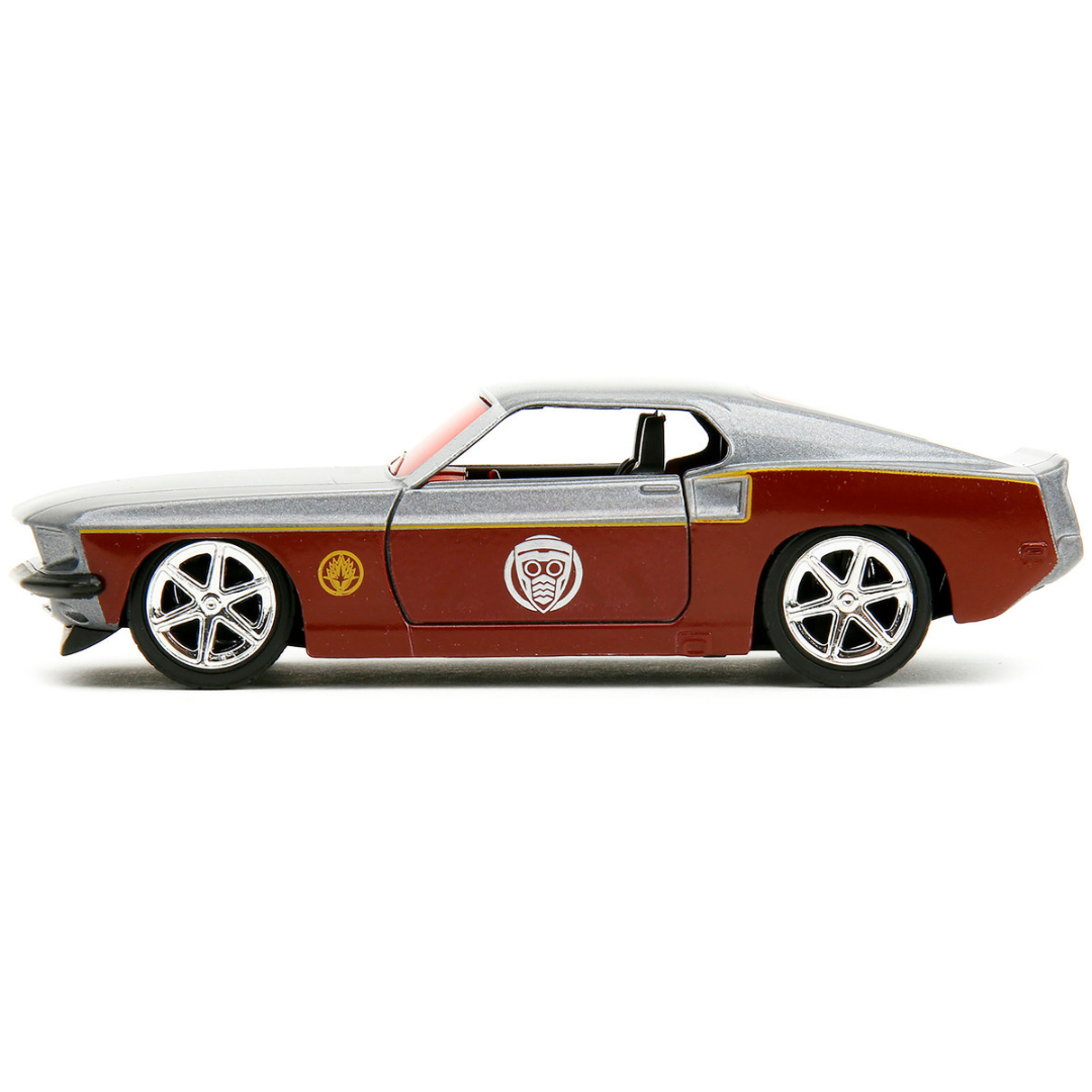 1969-ford-mustang-silver-and-star-lord-figure-marvel-guardians-of-the-galaxy-1-32-diecast