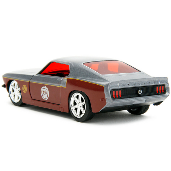 1969 Ford Mustang Silver and Star Lord Figure "Marvel Guardians of the Galaxy" 1/32 Diecast
