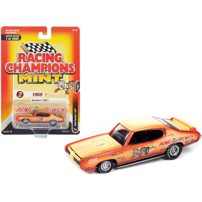 1969 Pontiac GTO "Racing Champions Mint 2023" Release 1 Limited Edition 1/64 Diecast Model Car