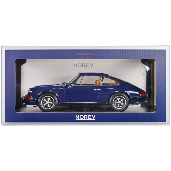 1969-porsche-911-s-blue-1-18-diecast-model-car-by-norev