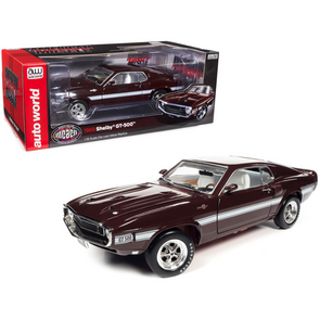 1969 Shelby Mustang GT-500 1/18 Diecast Model Car by Auto World
