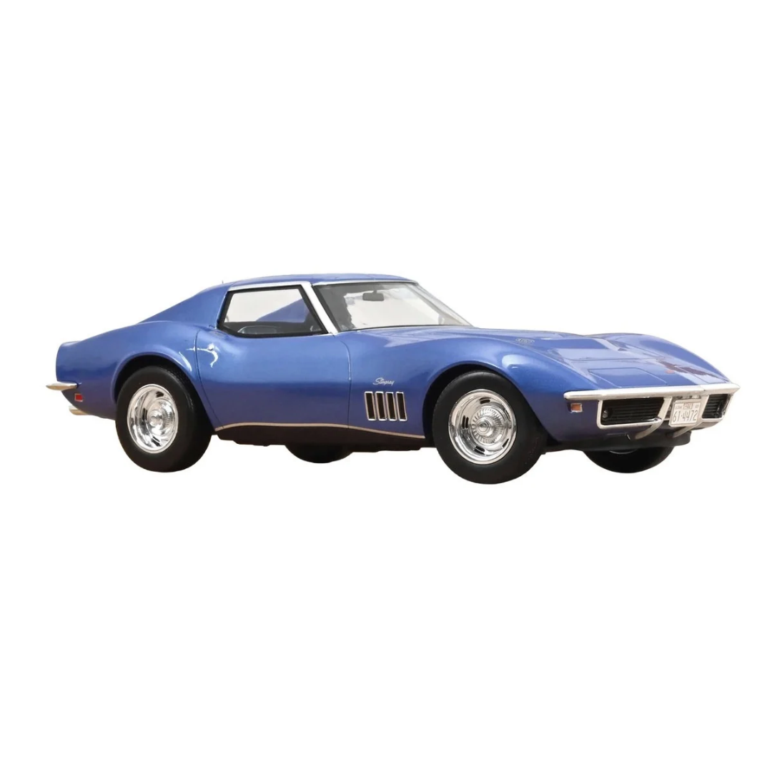 1969 Chevrolet Corvette Coupe Le Mans Blue Metallic with Blue Interior 1/18 Diecast Model Car
