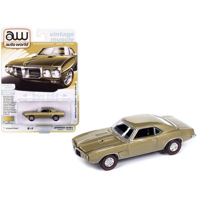 1969-pontiac-firebird-royal-bobcat-antique-gold-metallic-vintage-muscle-limited-edition-1-64-diecast-model-car