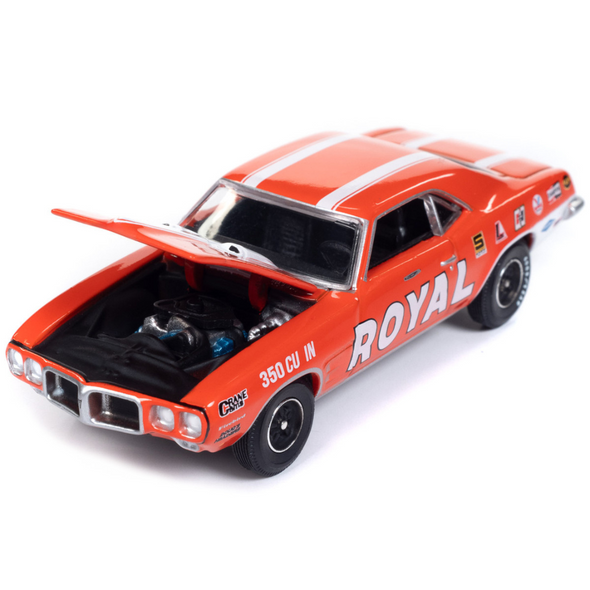 1969-pontiac-firebird-royal-bobcat-carousel-red-with-white-stripes-and-graphics-vintage-muscle-limited-edition-1-64-diecast-model-car