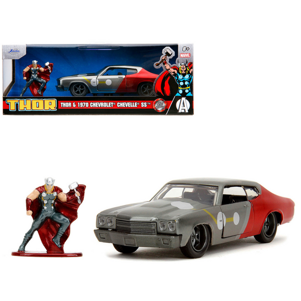 1970 Chevrolet Chevelle SS and Thor Diecast Figure "The Avengers" 1/32 Diecast Model Car