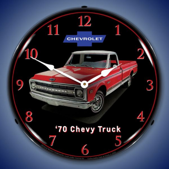 1970 Chevrolet Truck Lighted Wall Clock