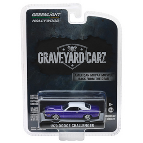 1970 Dodge Challenger Purple "Graveyard Carz" (2012) 1/64 Diecast Model Car by Greenlight