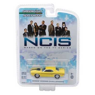 1970-dodge-challenger-r-t-yellow-ncis-2003-1-64-diecast-model-car-by-greenlight