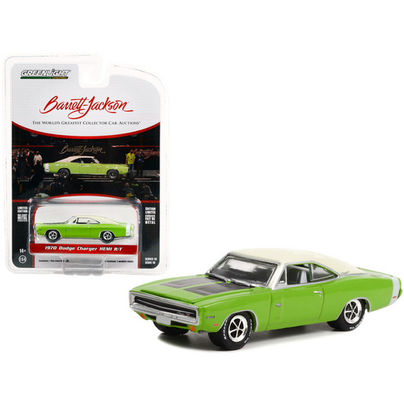 1970-dodge-charger-hemi-r-t-sublime-green-barrett-jackson-scottsdale-edition-1-64-diecast-model-car-by-greenlight
