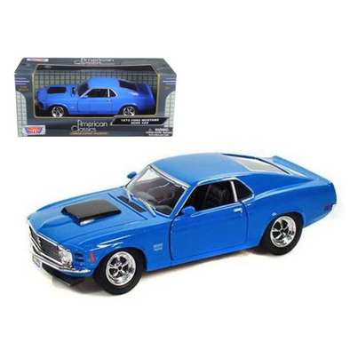 1970 Ford Mustang Boss 429 Blue 1/24 Diecast Model Car