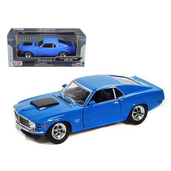1970-ford-mustang-boss-429-blue-1-24-diecast-model-car