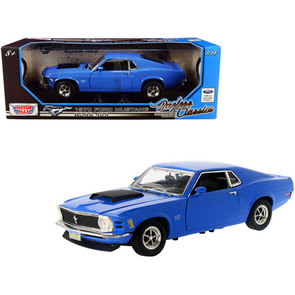 1970 Ford Mustang Boss 429 Dark Blue "Timeless Classics" Series 1/18 Diecast