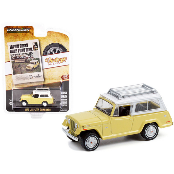 1970 Jeep Jeepster Commando "Vintage Ad Cars" 1/64 Diecast Model Car by Greenlight