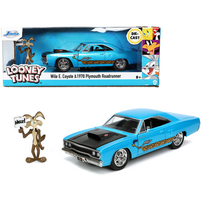 1970-plymouth-440-6bbl-roadrunner-wile-e-coyote-looney-tunes-1-24-diecast-model-car-by-jada