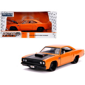 1970-plymouth-road-runner-orange-bigtime-muscle-1-24-diecast-model-car-by-jada