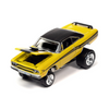 1970-plymouth-road-runner-yellow-with-black-gator-top-and-black-stripes-and-1969-dodge-charger-r-t-hemi-orange-with-black-top-and-tail-stripe-zingers-set-of-2-cars-2-packs-2023-release-1-1-64-diecast-model-cars-by-johnny-lightning