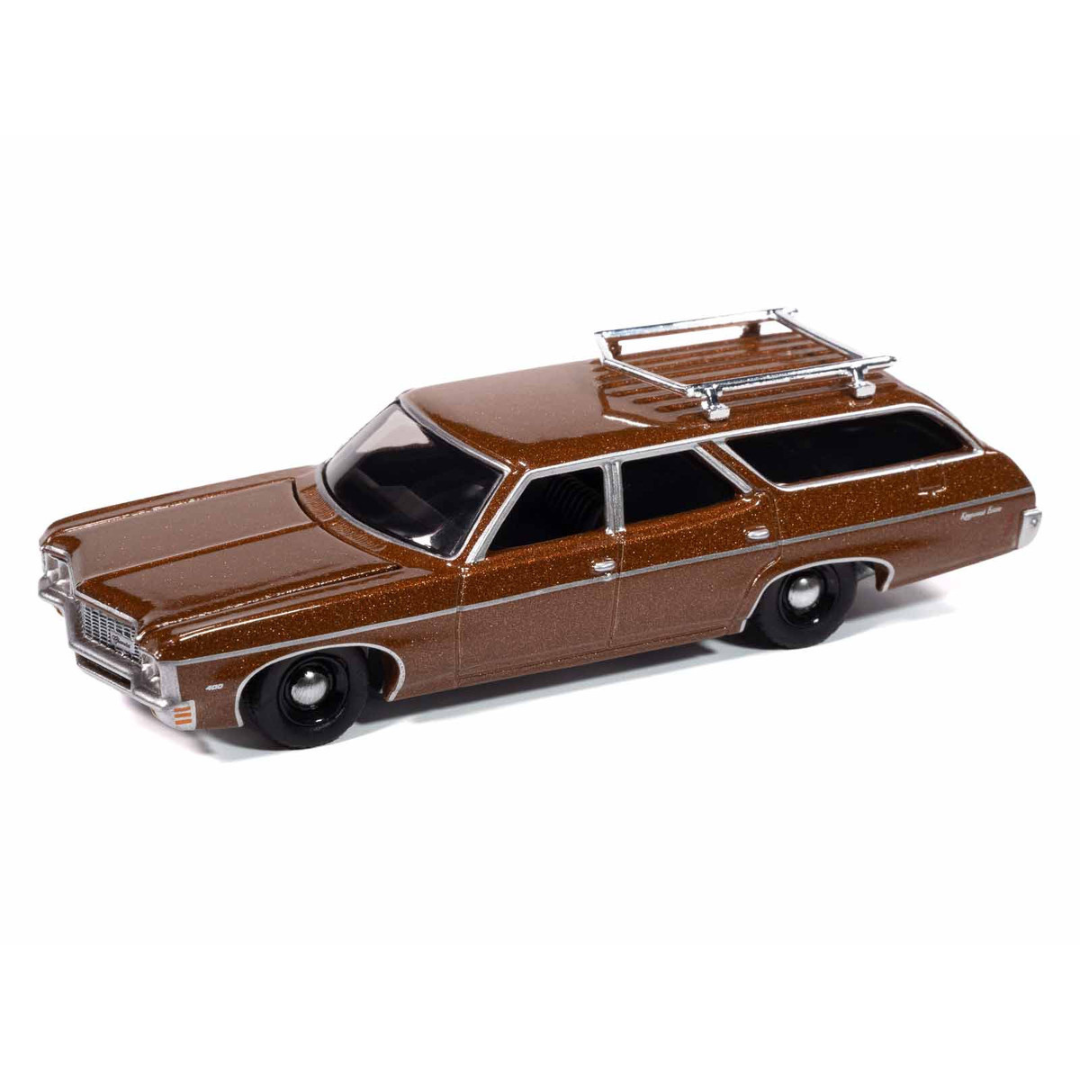 1970 Chevrolet Kingswood Estate Wagon Classic Copper Metallic with Roof Rack "Muscle Wagons" Series 1/64 Diecast Model Car