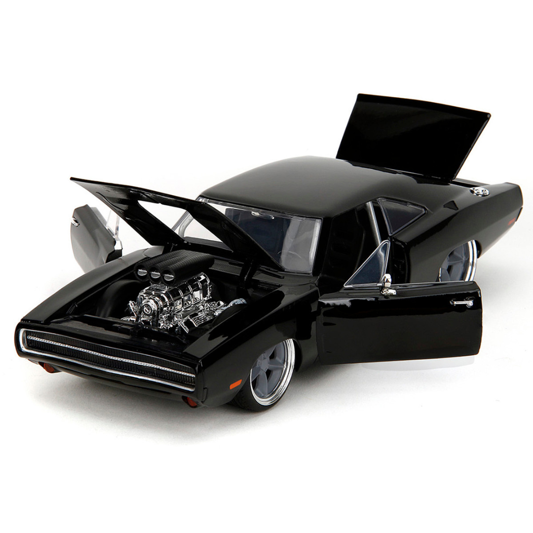 1970 Dodge Charger R/T Black "Fast X" (2023) Movie "Fast & Furious" Series 1/24 Diecast Model Car