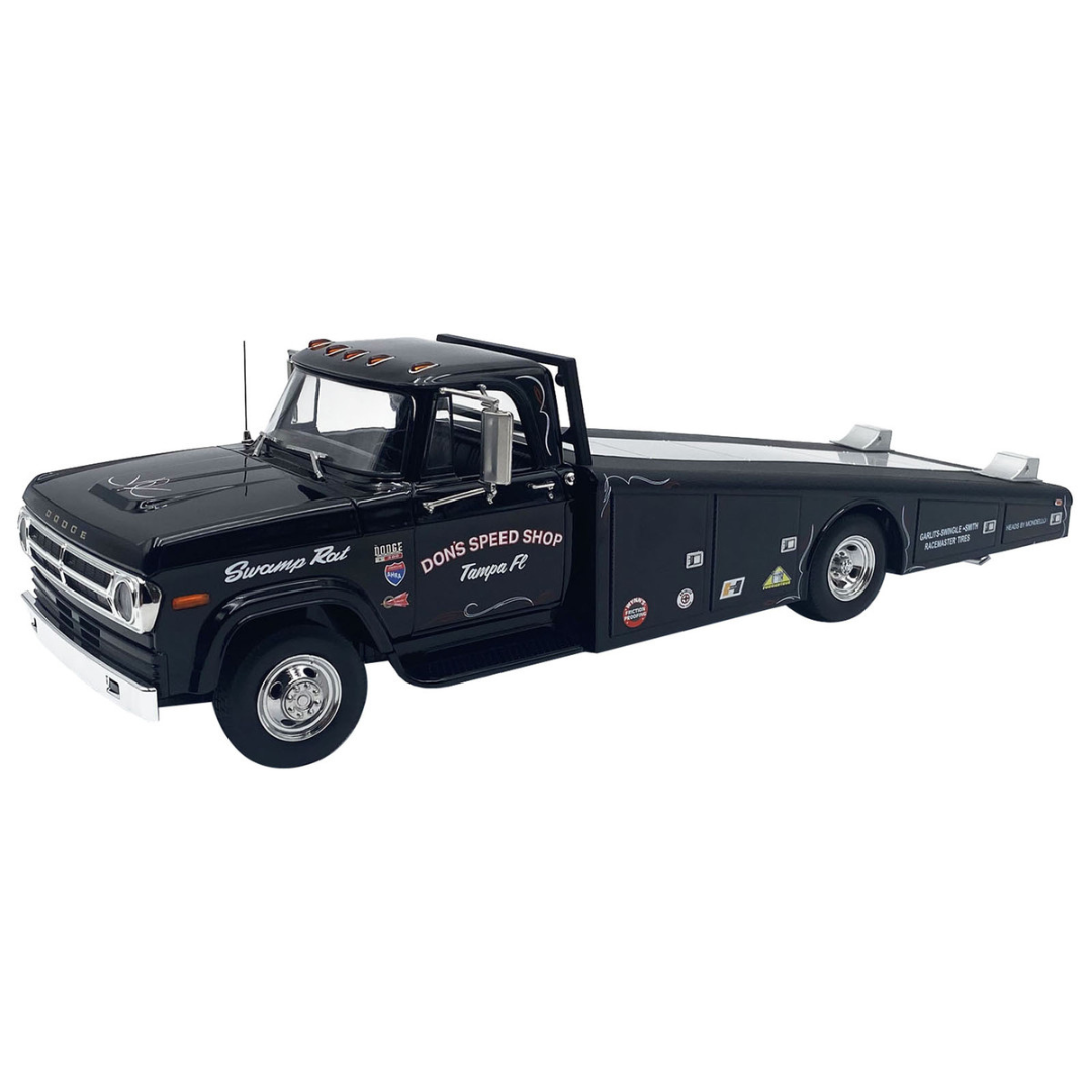 1970 Dodge D-300 Ramp Truck Black "Don's Speed Shop" Limited Edition to 300 pieces Worldwide 1/18 Diecast Model Car