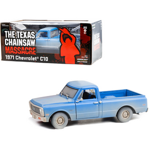 1971 Chevrolet C10 Pickup Truck Light Blue (Dusty) "The Texas Chainsaw Massacre" 1/24 Diecast