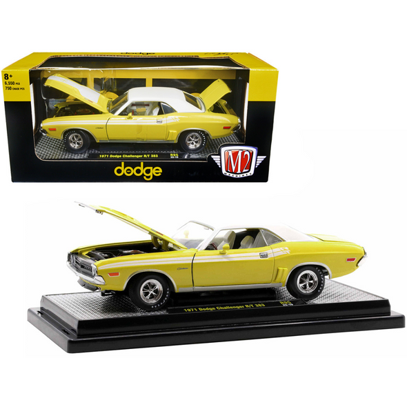 1971-dodge-challenger-r-t-383-banana-yellow-1-24-diecast-model-car-by-m2-machines