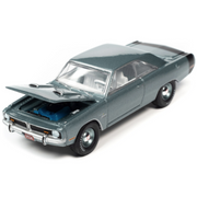 1971-dodge-dart-swinger-340-special-light-gunmetal-gray-metallic-1-64-diecast-model-car-by-auto-world