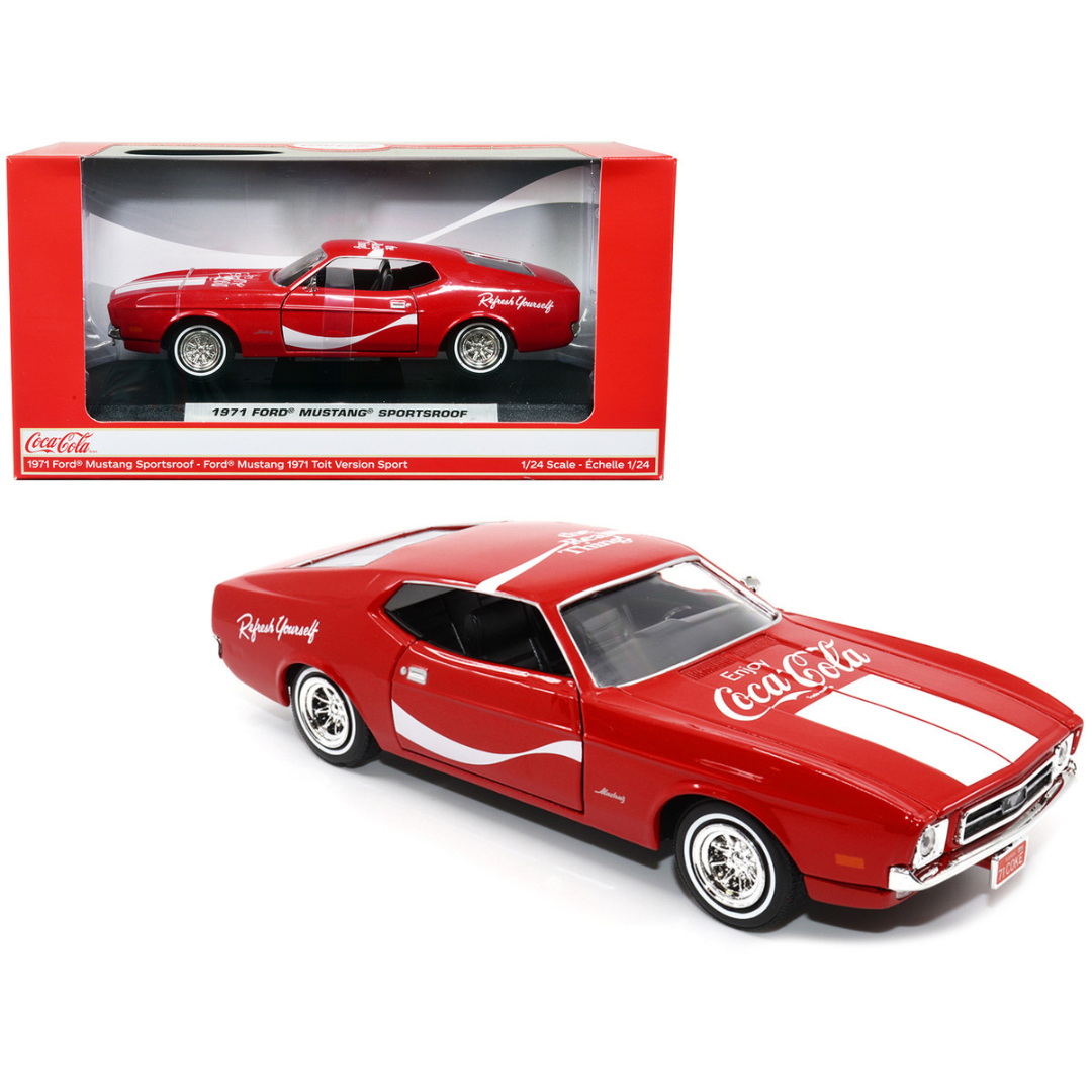 1971-ford-mustang-sportsroof-coca-cola-1-24-diecast-model-car-by-motor-city-classics