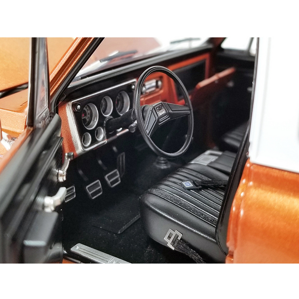 1971 GMC Jimmy Orange Metallic "Dealer Ad Truck" Limited Edition 1/18 Diecast Model Car by ACME
