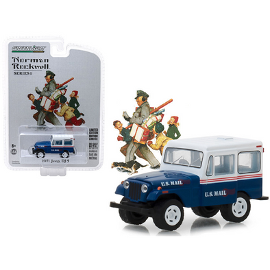 1971 Jeep DJ-5 U.S. Mail "Norman Rockwell Delivery Vehicles" 1/64 Diecast Model Car by Greenlight