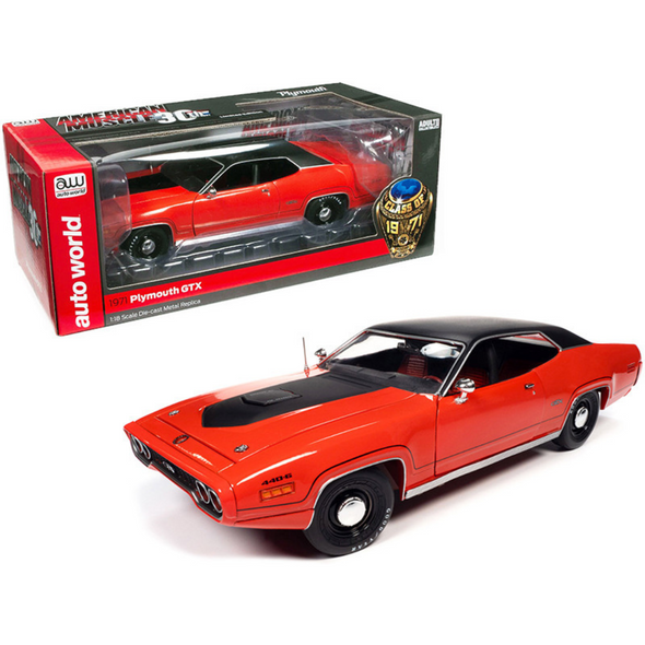 1971 Plymouth GTX 440+6 "Class of 1971" 1/18 Diecast Model Car by Auto World