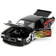 1971-pontiac-gto-black-with-flames-1-24-diecast-model-car-by-jada