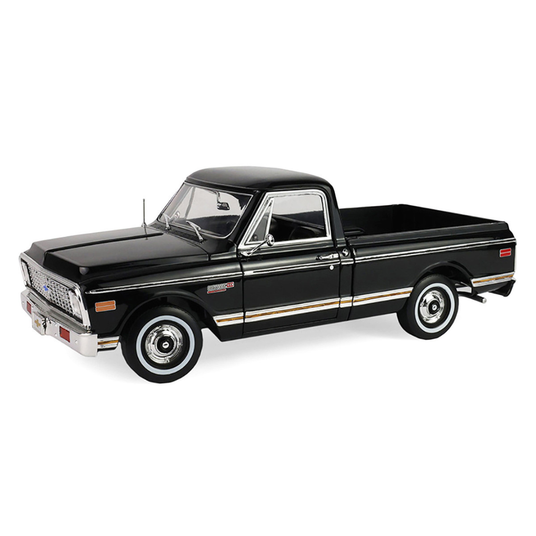 1971 Chevrolet C-10 Custom Pickup Truck Black "Barrett-Jackson - Scottsdale 2024" 1/18 Diecast Model Car