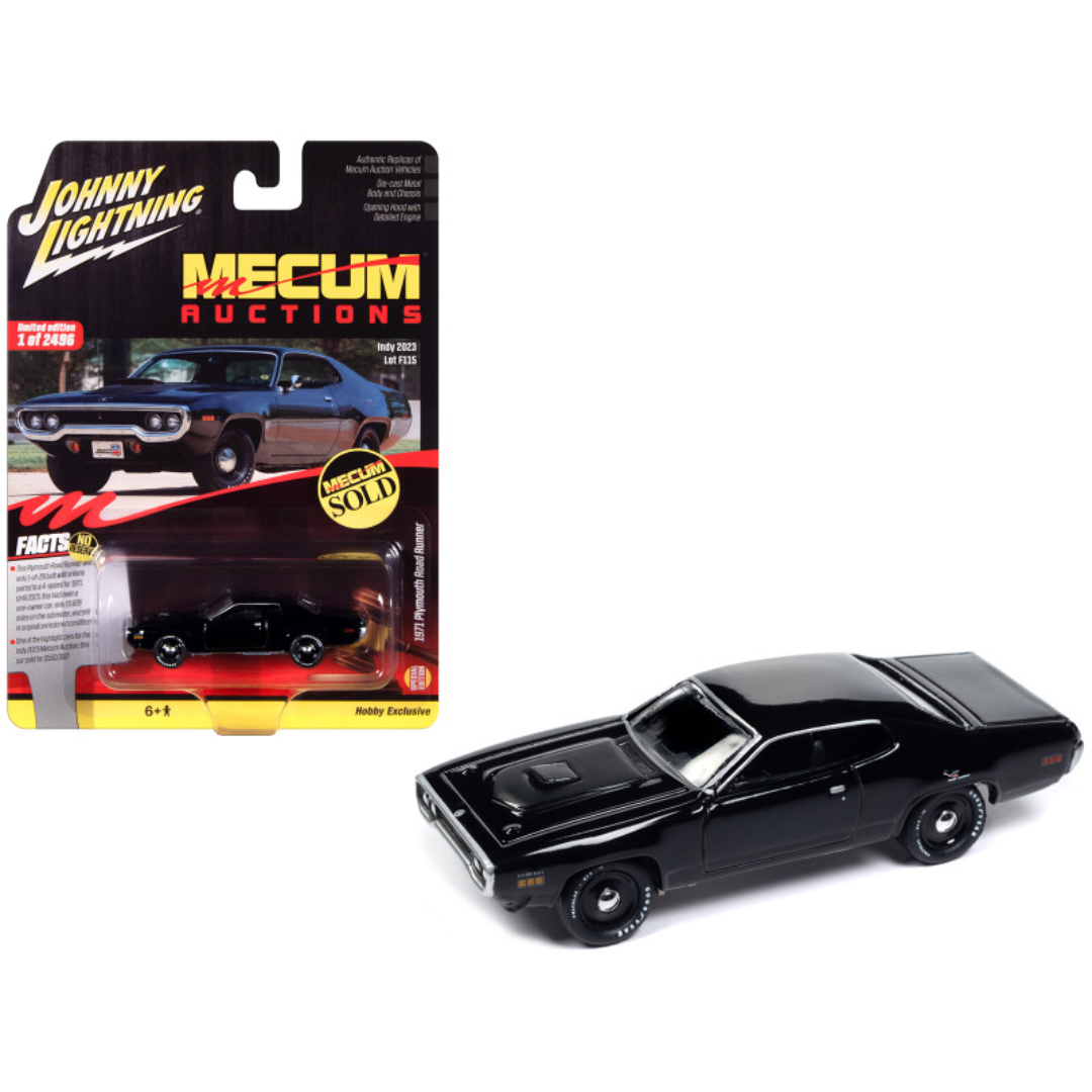 1971-plymouth-road-runner-black-mecum-auctions-limited-edition-to-2496-pieces-worldwide-hobby-exclusive-series-1-64-diecast-model-car-by-johnny-lightning-jlsp377-classic-auto-store-online