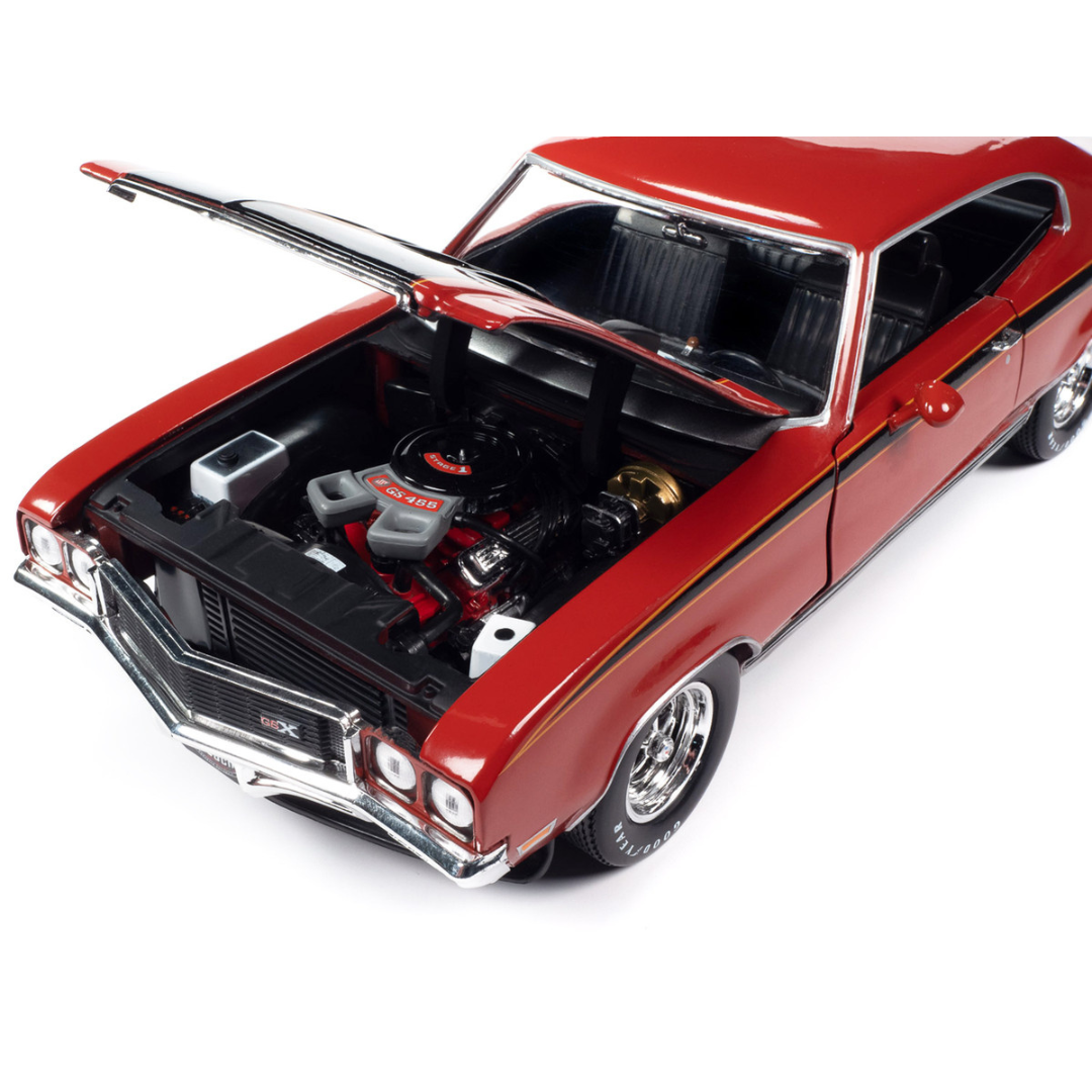 1972-buick-gsx-fire-red-muscle-car-corvette-nationals-1-18-diecast-model-car-by-auto-world