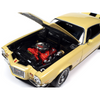 1972 Chevrolet Camaro RS Z28 Cream Yellow 1/18 Diecast Model Car by Auto World